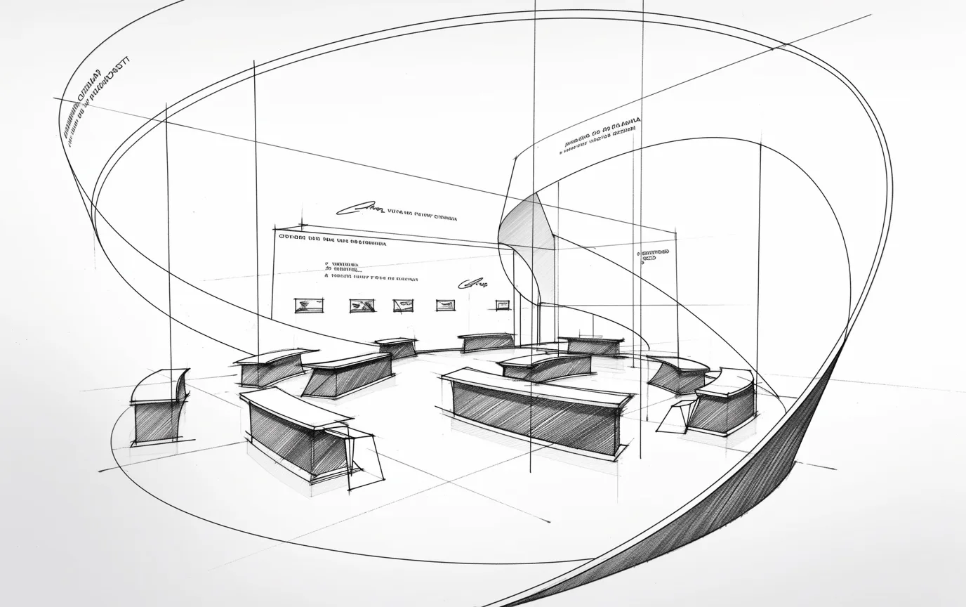 Exhibition sketches gallery image 3